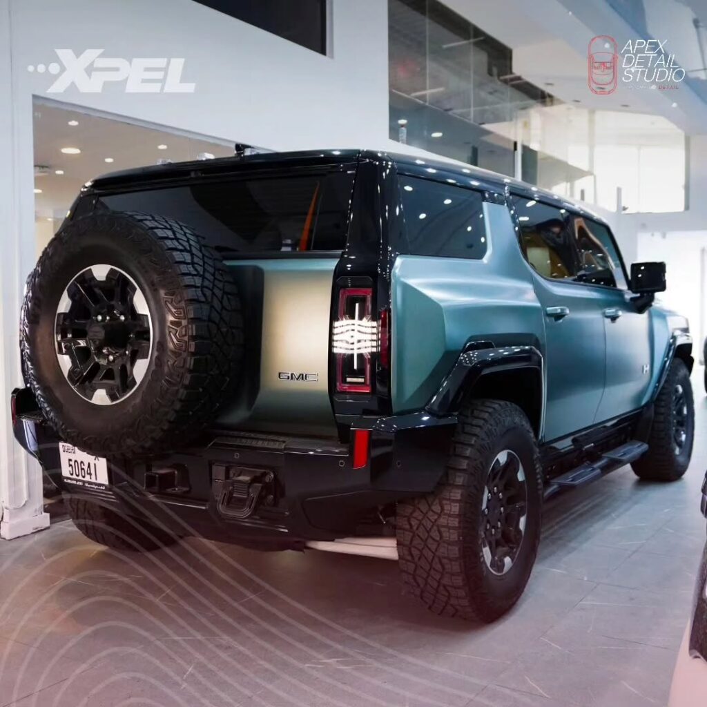 2024 GMC Hummer EV equipped with XPEL XR Plus Window Tints